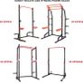 Power Cage Squat Rack Upgrade Attachments, Dip Bar, Plate Bar Holder, Belt Squat, J Hook, Lat, Adapter, U Ring, Pull Up Bar, Landmine, Captain's Chair, Tricep Rope For Home Gym Image 7