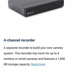 Bascom 4-channel security camera recorder