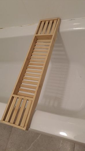 FREE Bamboo Bath Caddy / Bathtub Tray / Shelf