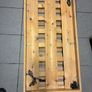 Large Wooden Ceiling-Mounted Hanging Wine Glass Rack with Chains Image 6