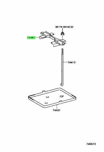 Toyota Yaris Mark 1 Vitz (99-06) Battery Clamping Bracket Jap Cars