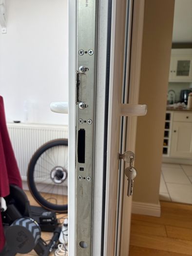 RESERVED White PVC Double-Glazed French Doors & Frame | Left Hand Open | Castleknock