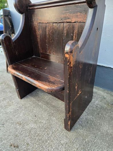 Victorian 2 seater pew or bench