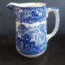Fabulous Antique Blue and White Hot Chocolate Pot By George Jones & Sons in the Abbey Pattern, Circa 1901-1921, Capacity 1 Pint, Lid is Missing Image 2