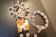 3 halloween skull bracelets