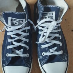Mens Navy Converse high top size 7