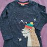 frugi organic cotton navy long sleeved top Image 2