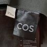 COS Olive Green Slim Fit Ankle Zip Trousers Pants Image 6