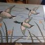 mosaic   piece  ,,ducks  in  flight Image 3