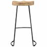Gavin Bar Stools 2 pcs Solid Mango Wood Image 2