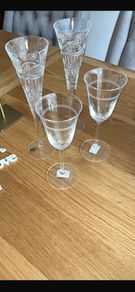 Waterford Crystal Celebration Dream Champagne Flutes and Vera Wang Wine Glasses