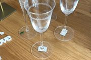 Waterford Crystal Celebration Dream Champagne Flutes and Vera Wang Wine Glasses
