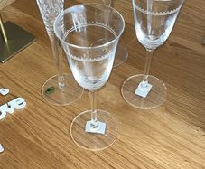Waterford Crystal Celebration Dream Champagne Flutes and Vera Wang Wine Glasses