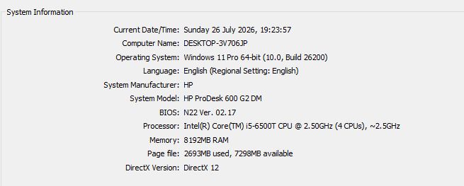Hp Prodesk 600 G2 Dm