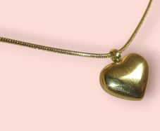 Heart Shaped Plated Necklace