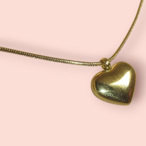 Heart Shaped Plated Necklace