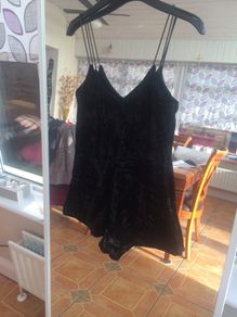 Velvet Playsuit Size 8