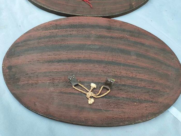 2 X Vintage Indian Rosewood Marquetry panels