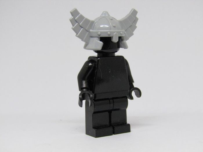 LEGO Castle Knights Dwarf Miner Minifigure Helmet Prototype Flat Gray Unreleased Colour Very Rare And Hard To Find Set 61848