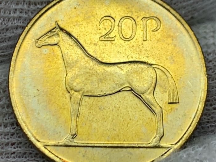 Ireland 1998 20p Coin Stunning Gem Swirling Lustre