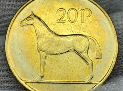 Ireland 1998 20p Coin Stunning Gem Swirling Lustre