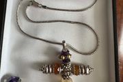 Silver 925 chain and cross