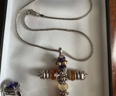 Silver 925 chain and cross