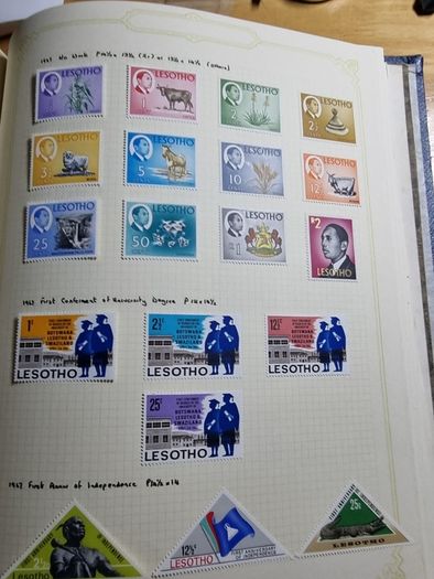 Stamp album 153 Botswana, Lesotho