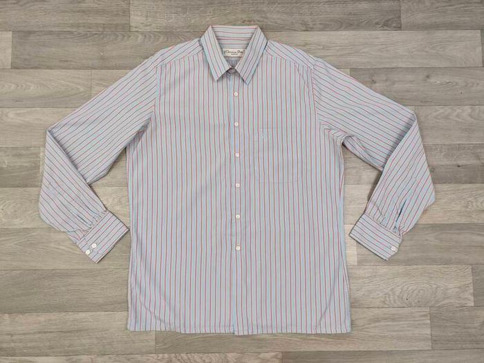 Vintage Christian Dior Monsieur Stripes Shirt Men's Large