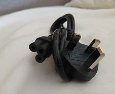 Power Cable - IEC C5/Cloverleaf to UK Plug 5A 1M