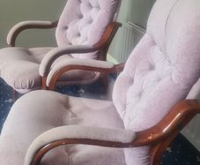 Two High Backed fireside Chairs