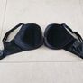 Ann Summers Ebony Set Bra 34F Thong s.10/38 Black Satin and Lace Image 7