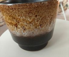 German 20th Century  Planter Plant Pot  1990s Fat Lava