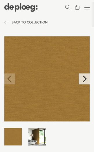 De Ploeg DIMMER 67 Premium Dutch Curtain Fabric in Gold / Bronze 300cm Wide