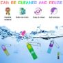 30Pcs Mini Pop Fidget Toys, Mini Keychain Toy Silicone Stress Relief Hand Toy Small Keychain Toy Pop Keychain Bubble Pop Toy Party Bag Fillers for Kids Adult (FREE POSTAGE) Image 2