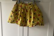 Mustard polka dot skirt with pockets  age 4-6