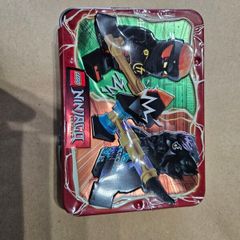 lego ninjago minifigures + tin