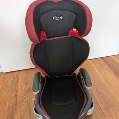 Graco high-back booster seat - black and red