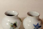 Irish Art Pottery Miniature Vases x 2