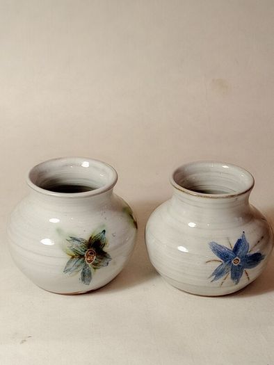 Irish Art Pottery Miniature Vases x 2