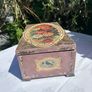Hand painted wooden box with roses and cherubs Image 7