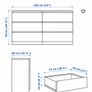 Chest of 6 drawers, white, IKEA MALM Image 2