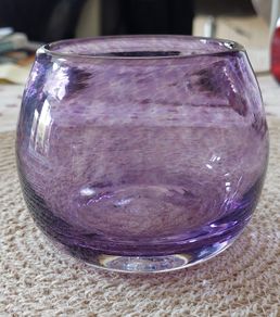 Glass votive - hand blown