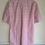 mens GANT short sleeve shirt pink check Size medium 39/15.5 Image 6