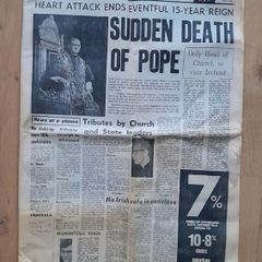 Irish Press 07/08/78 - Death of Pope Paul VI