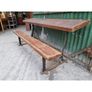 School Desk  Cast Frame with Teak tops  4x available  KAS160 Image 3