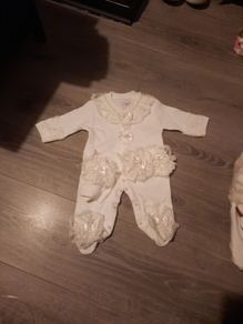 christening babygro set