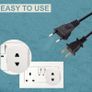 Toothbrush Adaptor Plug Electric Shaver Shaving adaptor 2 Pin Plug To 3 Pin Plug Shaver Adapter Plug Uk Power Adapter Shaver Plug 2 Pin Adapter Plug Uk For Shaving Razor (pack of 1) Image 2