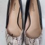 PROFILE python and plain black high heels Sz 7UK (Fit 7-7.5UK) Image 2
