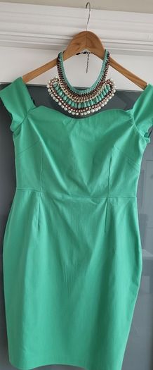 VESPER green bodycon dress Sz 12UK - Bnwt Rrp 70 Euro